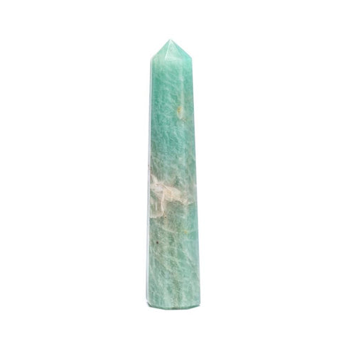 Φυσικό ορυκτό πέτρωμα-Οβελίσκος (Obelisk) Αμαζονίτης (Amazonite).Διαστάσεις: 9 x 2 cm - mykarma.gr