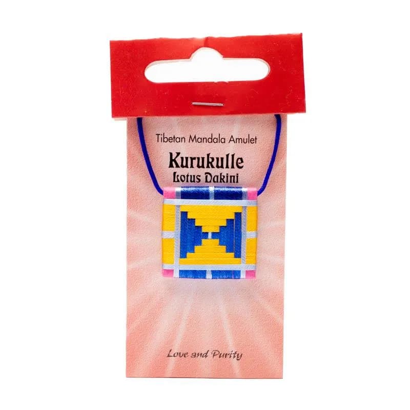Mandala Talisman Φυλαχτό μενταγιόν Kurukulle - Αγάπη και Αγνότητα (Love and Purity).Διαστάσεις: 2,5 × 2,5 εκ (Ενδέχεται το χρώμα να διαφέρει από τη φωτογραφία) - mykarma.gr