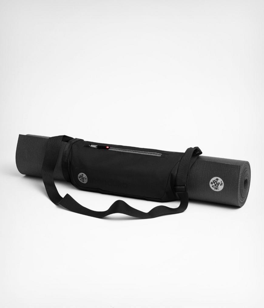 Ιμάντας μεταφοράς+Τσαντάκι Manduka Go Play 3.0 Mat Carrier -Black -  35 cm ιμάντας - Τσαντάκι 20 cm x 30 cm - One Size - mykarma.gr