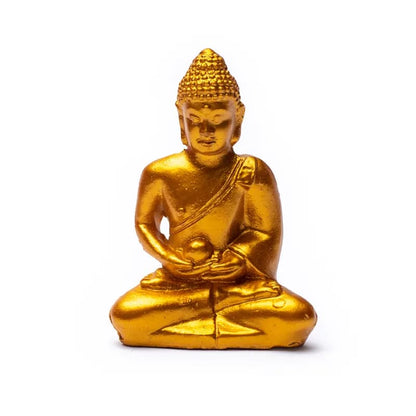 Μικρό άγαλμα - Meditation Buddha με τσάντα δώρου - χρώμα χρυσό.Διαστάσεις : 5,3 cm - mykarma.gr