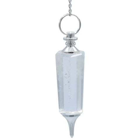 Εκκρεμές (Pendulum) Rock Crystal-Λευκός Χαλαζίας - σε μέταλλο.Βάρος: 20 g.Διαστάσεις: 6 εκ - mykarma.gr