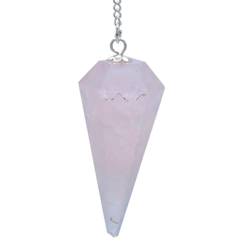 Εκκρεμές (Pendulum) - Ροζ Χαλαζίας(Rose Quartz).Μέγεθος 4x1,7 cm Βάρος 12 g - mykarma.gr