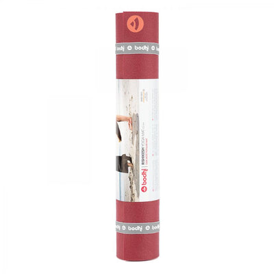 Bodhi στρώμα γιόγκα Premium Rishikesh PVC με δύο ελαστικούς ιμάντες- burgundy  183 x 60 cm, 4.5 mm - mykarma.gr