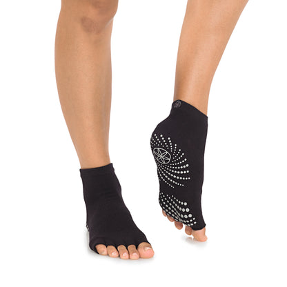 Gaiam Half Toe Grippy Socks | Αντιολισθητικές κάλτσες με ανοιχτά δάκτυλα-onesize - mykarma.gr