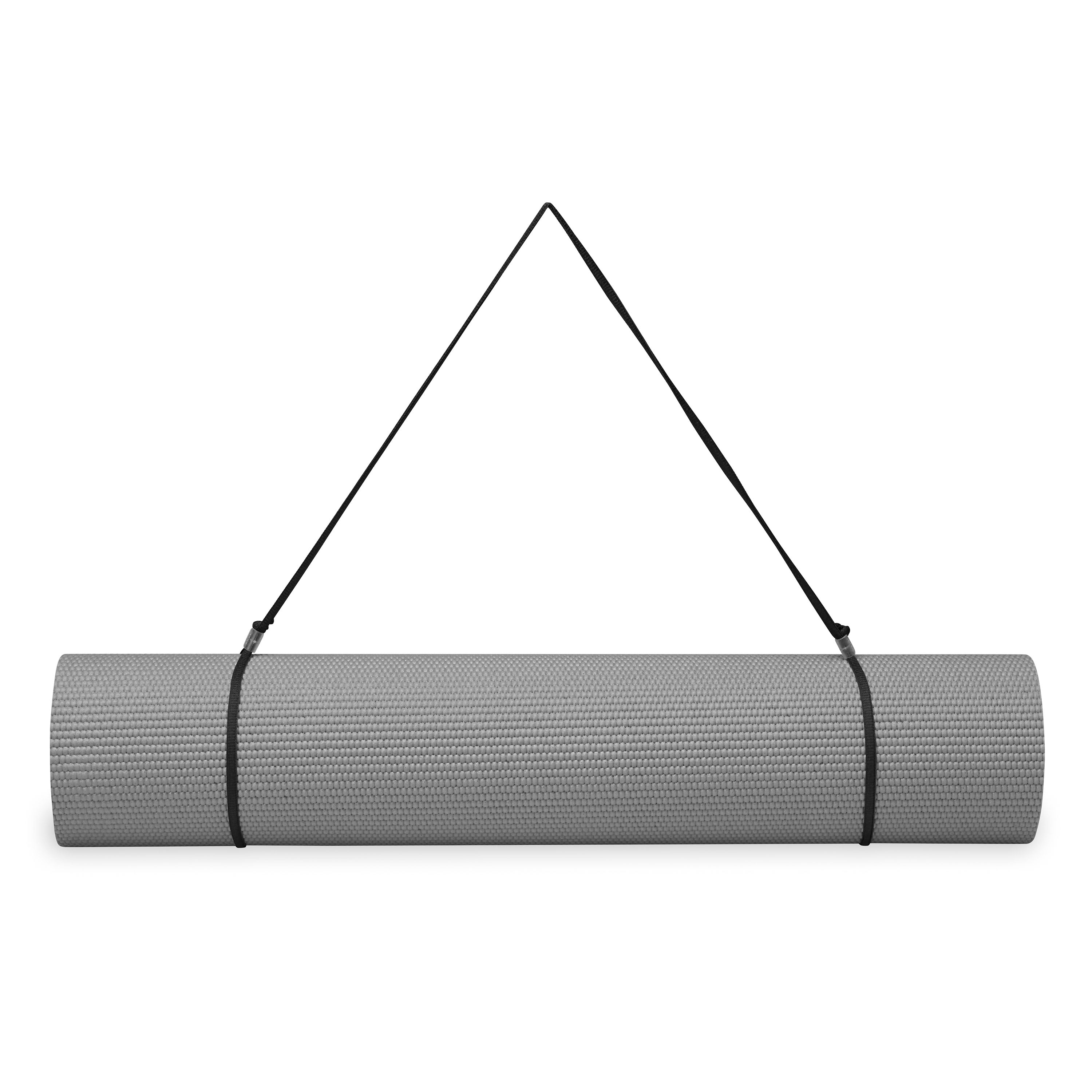 Gaiam Essentials Στρώμα Yoga Grey + Ιμάντας Μεταφοράς Δώρο. Διαστάσεις: Μήκος: 173 εκ Πλάτος: 61 εκ Πάχος: 6 mm - mykarma.gr