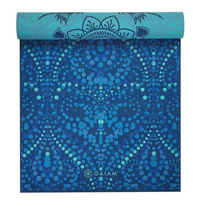 Gaiam Premium Reversible Στρωμα Yoga MYSTIC SKY - 2 Διαφορέτικα σχέδια στο ίδιο στρώμα(2 όψεις) Διαστάσεις: Μήκος: 173 εκ Πλάτος: 61 εκ Πάχος: 6 mm - mykarma.gr