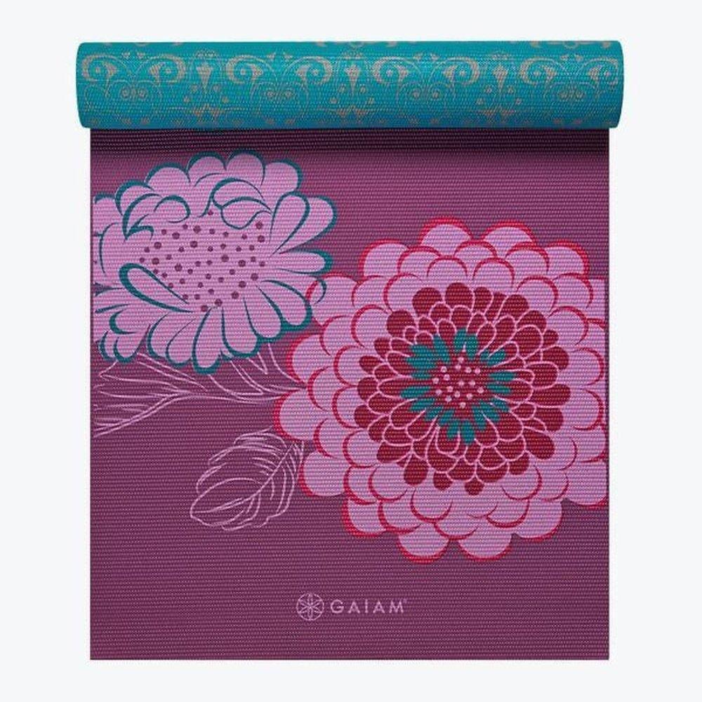 Gaiam Premium Reversible Στρωμα Yoga Kiku- 2 Διαφορέτικα σχέδια στο ίδιο στρώμα(2 όψεις) Διαστάσεις: Μήκος: 173 εκ Πλάτος: 61 εκ Πάχος: 6 mm - mykarma.gr