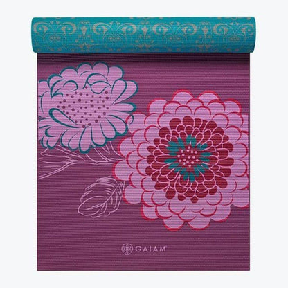 Gaiam Premium Reversible Στρωμα Yoga Kiku- 2 Διαφορέτικα σχέδια στο ίδιο στρώμα(2 όψεις) Διαστάσεις: Μήκος: 173 εκ Πλάτος: 61 εκ Πάχος: 6 mm - mykarma.gr
