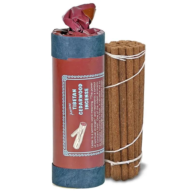 Στικ Tibetan Cedarwood -Κέδρος -  30 Στικ & Βάση. Βάρος: 35 g. Χρόνος καύσης 60 λεπτά. - mykarma.gr