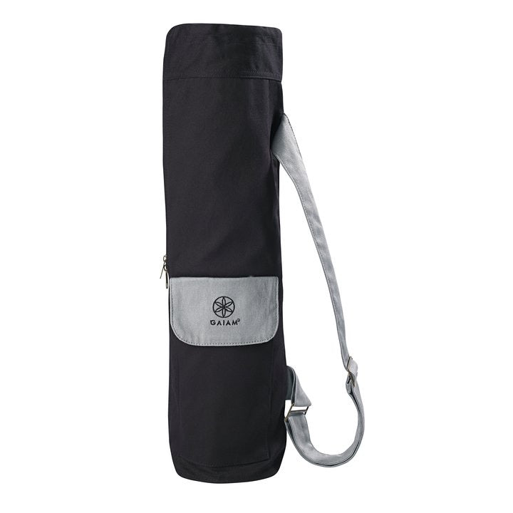 Gaiam Yoga Mat Bag Granite Storm- Υφασμάτινη τσάντα γιόγκα - μαύρο/γκρι  74 x 15 cm - mykarma.gr
