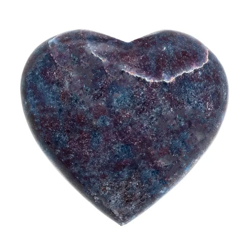 Worry πέτρα- Ρουμπίνη & Μπλε Κυανίτης σε σχήμα καρδιάς-Ruby/Kyanite.Διαστάσεις: 5 x 5 εκ. - mykarma.gr