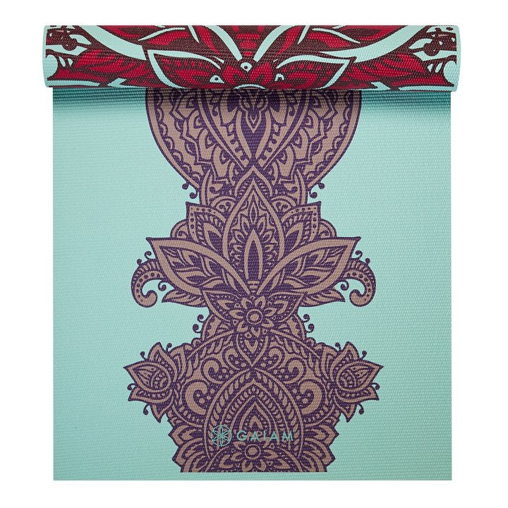 Gaiam  Reversible Στρωμα Zara Rogue - 2 Διαφορέτικα σχέδια στο ίδιο στρώμα(2 όψεις) Διαστάσεις: Μήκος: 173 εκ Πλάτος: 61 εκ Πάχος: 6 mm - mykarma.gr
