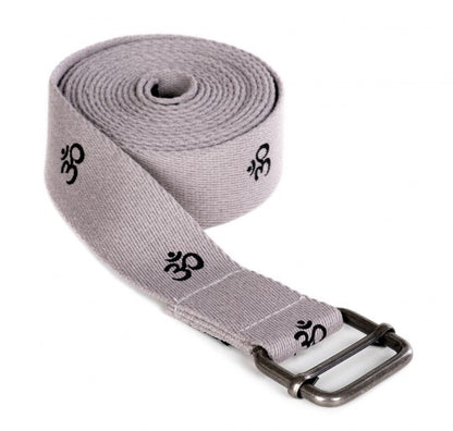 Yogistar-Yoga belt yogibelt 'OM', MB - grey-Ιμάντας.Διαστάσεις 300 cm x 4 cm x 0,3 cm - mykarma.gr