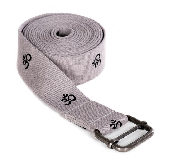 Yogistar-Yoga belt yogibelt 'OM', MB - grey-Ιμάντας.Διαστάσεις 300 cm x 4 cm x 0,3 cm - mykarma.gr