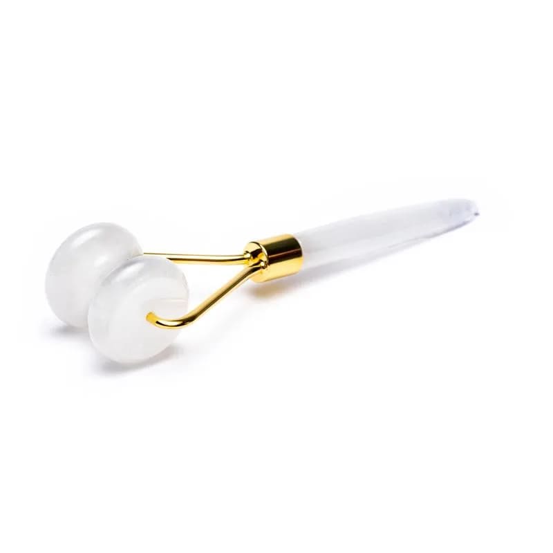 Clear Quartz Massage Roller - Λευκός Χαλαζίας κύλινδρος για μασάζ προσώπου. Διαστάσεις: 15 εκ.Βάρος: 60 γρ - mykarma.gr