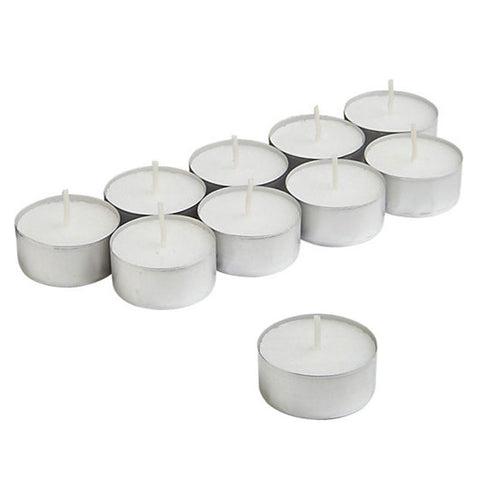 Κεριά Ρεσώ Λευκά 3.5x2.5 cm - 10 τμχ. Χρόνος καύσης για κάθε κερί : 4 ώρες - mykarma.gr