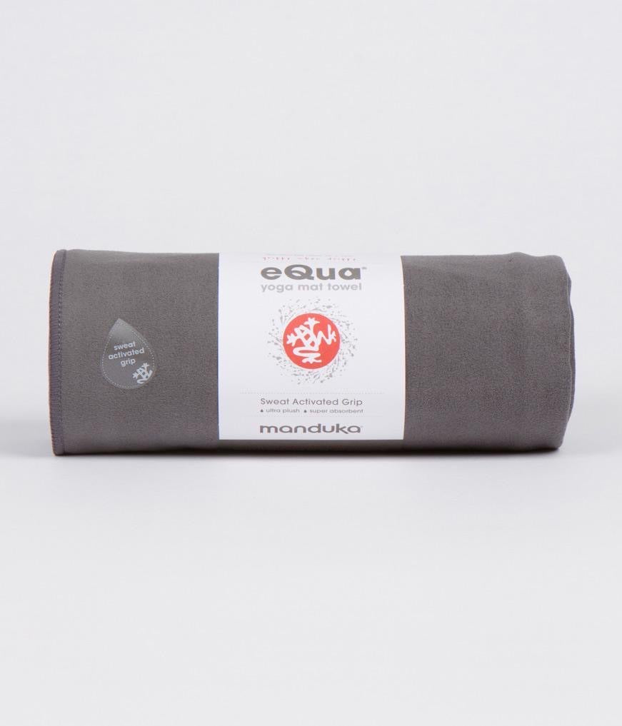 Manduka πετσέτα Στρώματος eQua® Yoga Towel -Thunder   183 x 67 cm  400 g - mykarma.gr