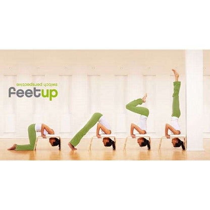 Bodhi Feetup Yoga Headstand - Σκαμνί Κεφαλής Yoga + δώρο αφίσα με ασκήσεις - μπεζ. Μέγεθος : 64 x 42 x 36 cm - mykarma.gr