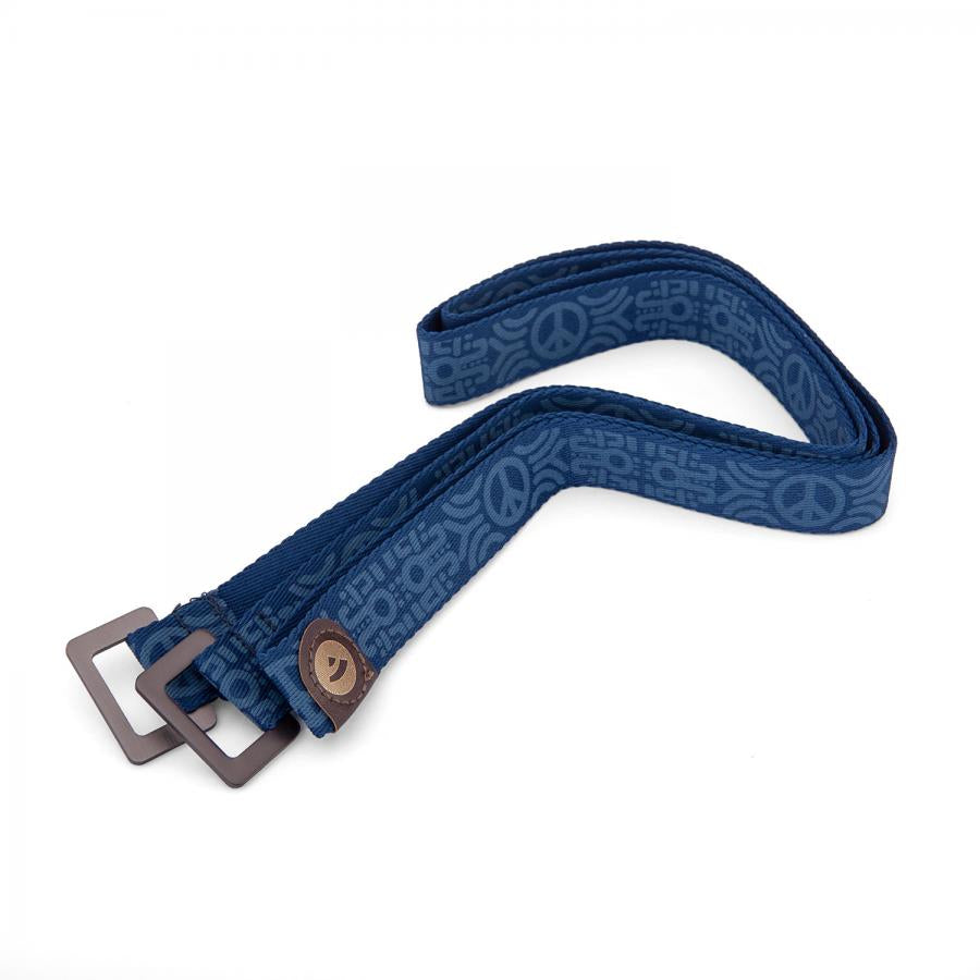 Ιμάντας Μεταφοράς για Στρώμα Yoga -Mat Carry Strap PEACE Blue  165cm (44g) - mykarma.gr