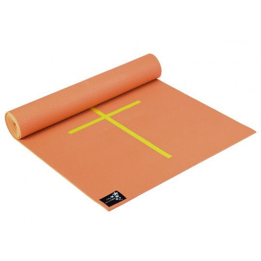 Yogistar- Yoga mat 'Plus -alignment'/Mango - Αντιολισθητικό στρώμα με ευθυγραμμίσεις για Yoga & Pilates.Διαστάσεις :195 cm x 61 cm x 5 mm.Βάρος 1,5 kg - mykarma.gr