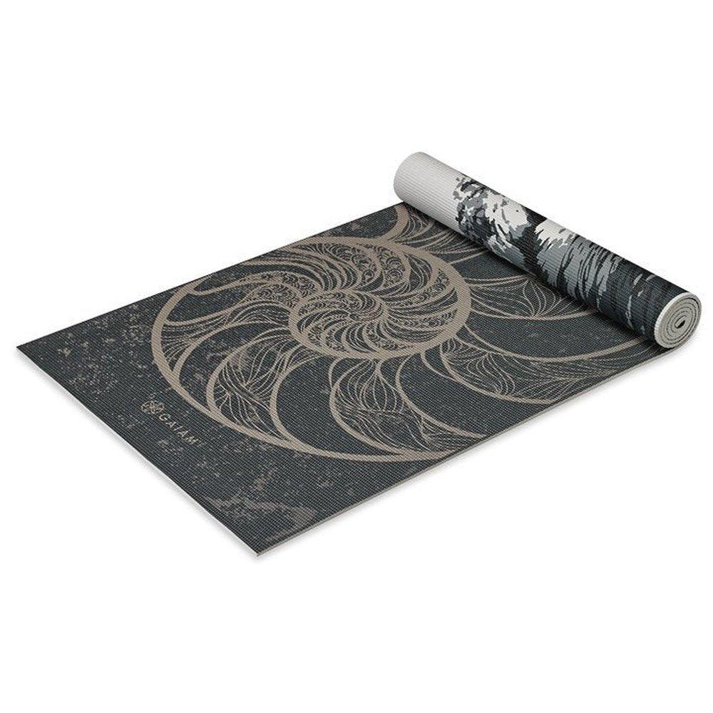 Gaiam Premium Reversible Στρωμα Yoga Spiral Motion- 2 Διαφορέτικα σχέδια στο ίδιο στρώμα(2 όψεις) Διαστάσεις: Μήκος: 173 εκ Πλάτος: 61 εκ Πάχος: 6 mm - mykarma.gr
