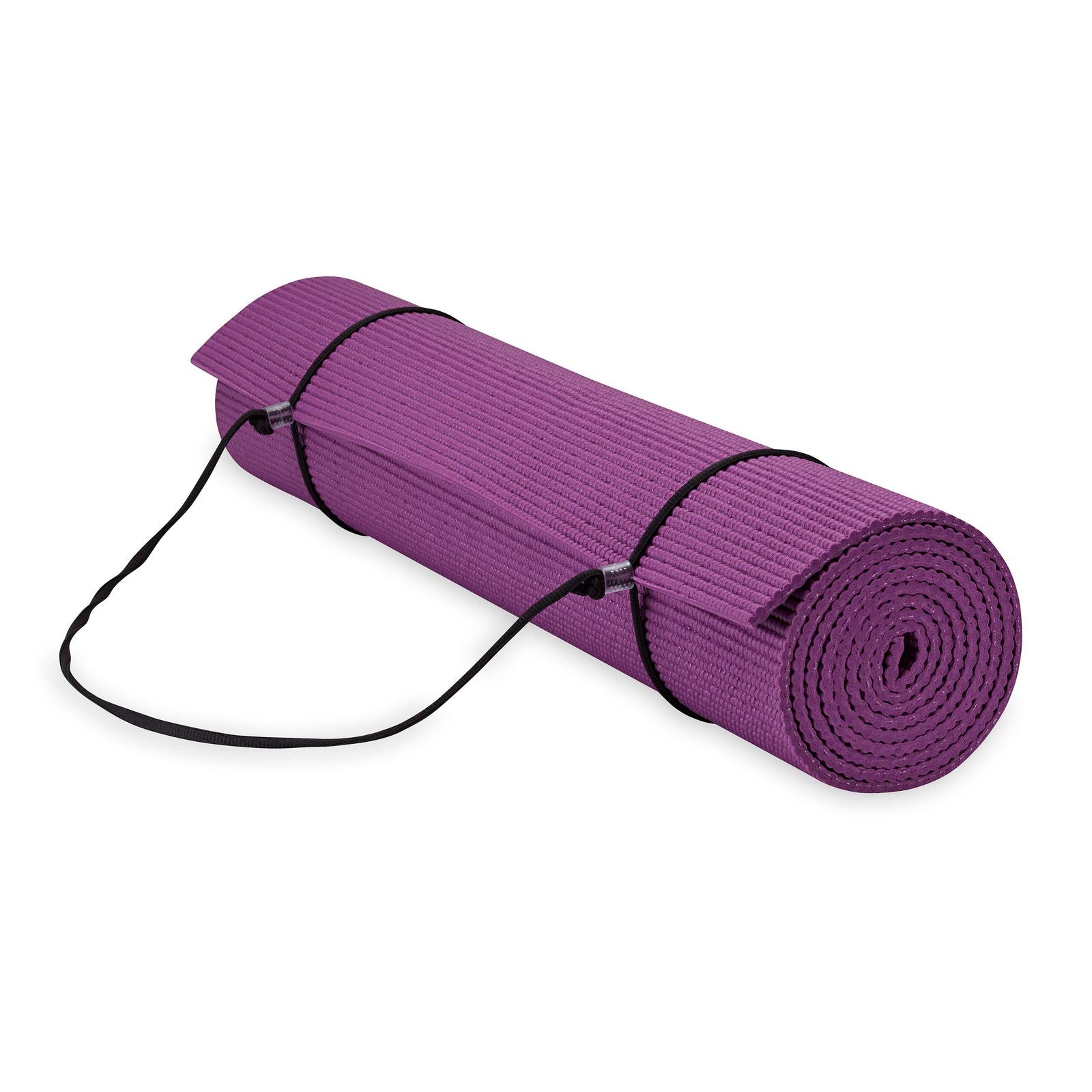 Gaiam Essentials Στρώμα Yoga Purple + Ιμάντας Μεταφοράς Δώρο. Διαστάσεις: Μήκος: 173 εκ Πλάτος: 61 εκ Πάχος: 6 mm - mykarma.gr