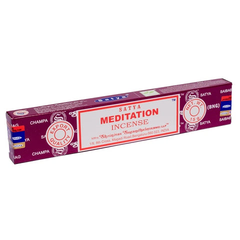 Αρωματικά Στικ Satya Meditation. Βάρος: 15g - mykarma.gr