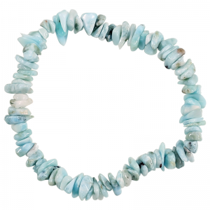 Βραχιόλι Larimar(Λάριμαρ η Δελφινόπετρα).Διαστασεις 18 εκ. Χάντρες ± 8 mm. - mykarma.gr