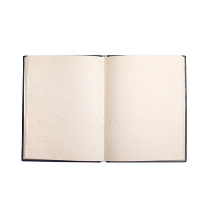 Σημειωματάριο/Notebook Moon Phases & Stars απο χαρτί - μαύρο .Μέγεθος 15 x 21 cm - mykarma.gr