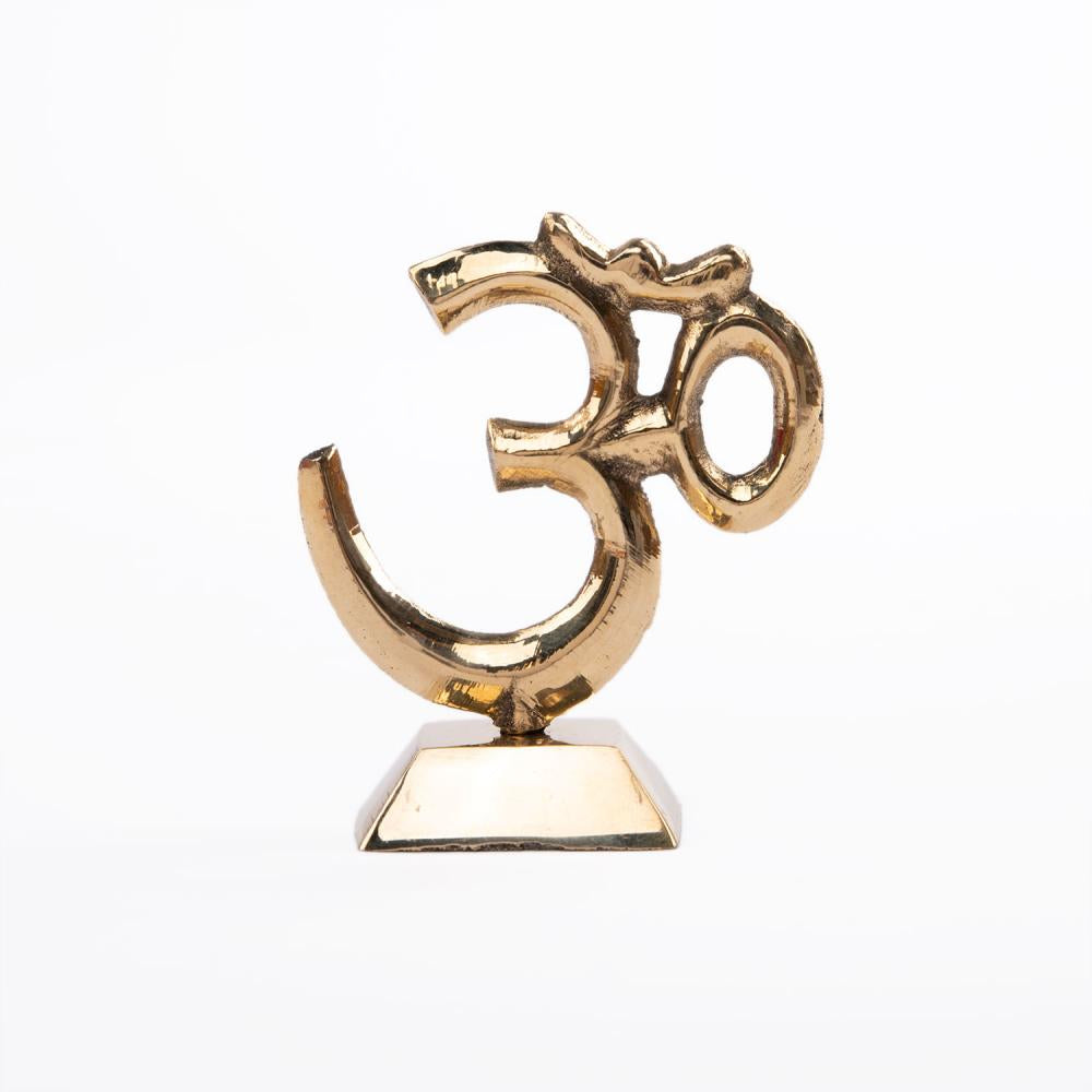 Σύμβολο Ohm με βάση - ορείχαλκος  9 cm   95 g - mykarma.gr