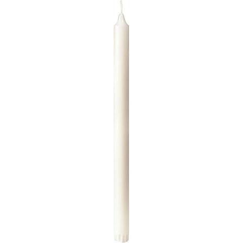 Άοσμο Λευκό Κερί από Στεαρίνη χωρίς καπνό Διαστάσεις: 21x2.2  cm - mykarma.gr