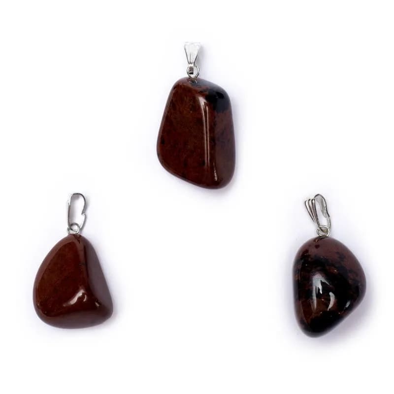 Κρεμαστό Μενταγιόν από Μαόνι Οψιδιανο (Mahogany Obsidian).Διαστάσεις: 2 εκ.(Η συσκευασία περιέχει 1 τεμάχιο) - mykarma.gr
