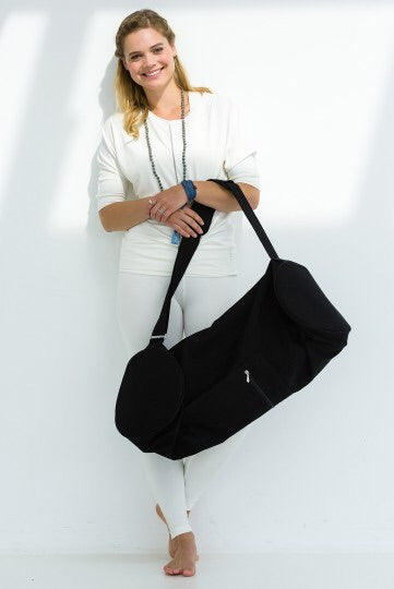 Yogistar- Μεγάλη Τσάντα για στρώμα γιόγκα cotton- Dark Blue- 75 cm - mykarma.gr