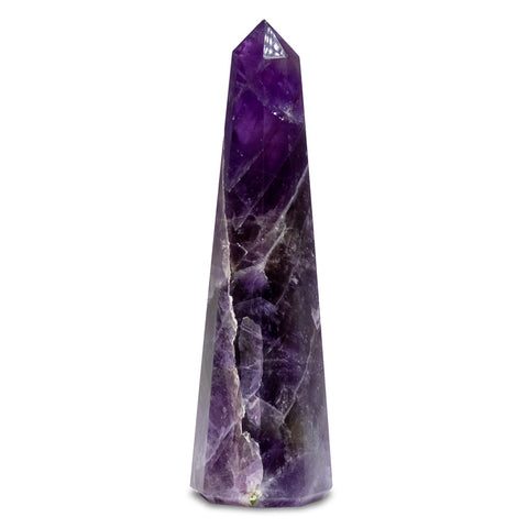 Φυσικό ορυκτό πέτρωμα-Οβελίσκος (Obelisk) Αμέθυστος (Amethyst).Διαστάσεις: 9 x 2 cm - mykarma.gr