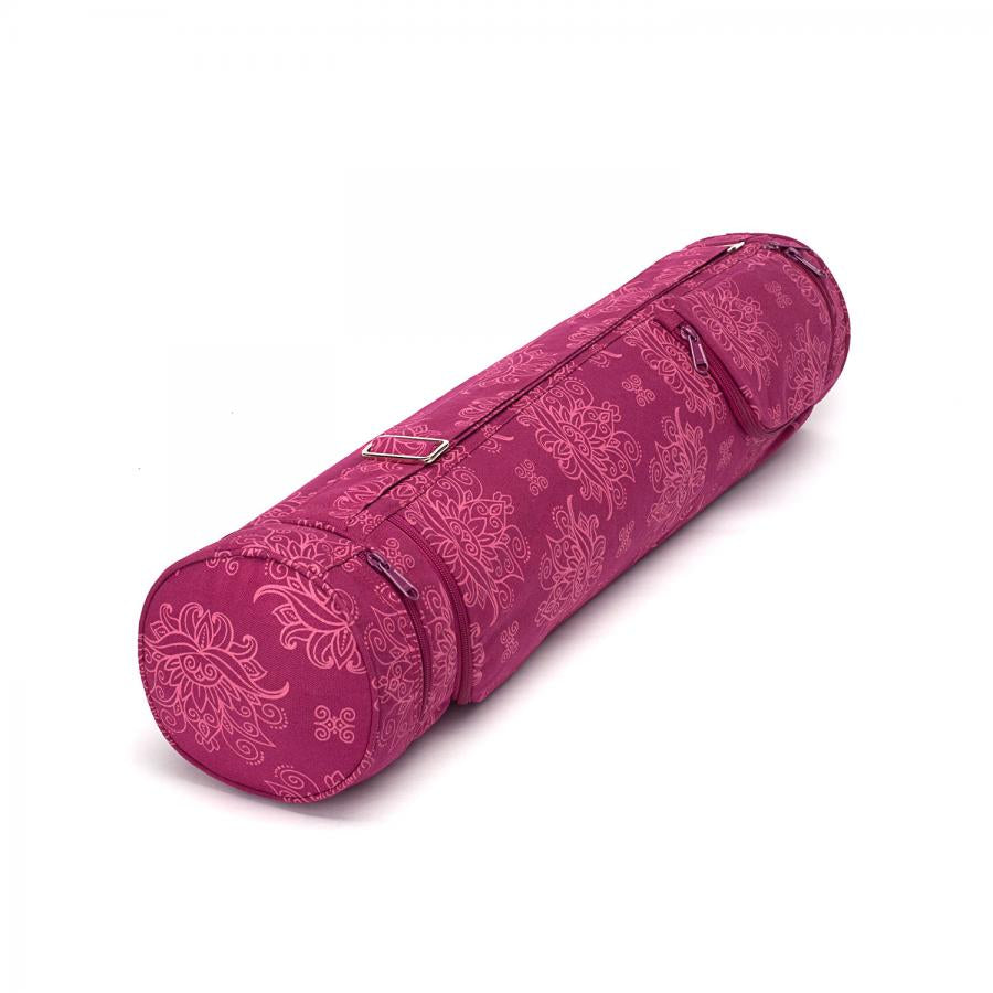 Bodhi Yoga Asana Mat Bag Maharaja - Τσάντα Μεταφοράς για στρώμα - βαμβάκι - Lotus Berry . Διαστάσεις 70 cm - mykarma.gr