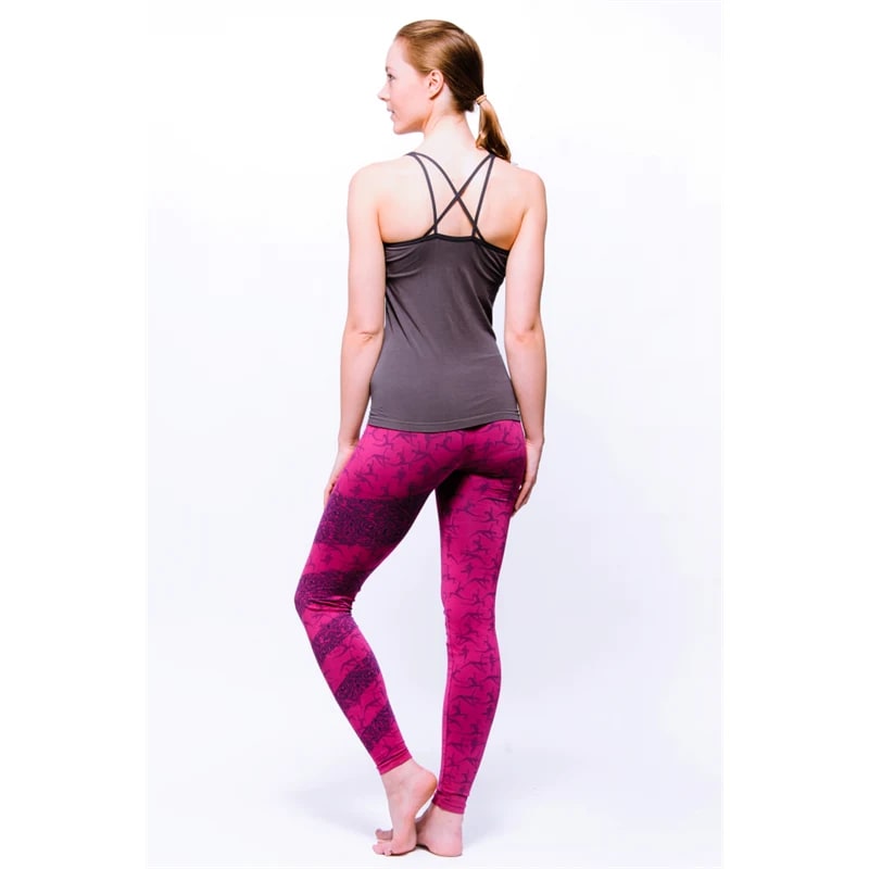 Γιόγκα T-shirt Top 'Ananda'- χωρίς ραφές σκούρο γκρι S-M Υλικό: Μπαμπού και ελαστάν - mykarma.gr