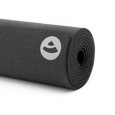 Bodhi στρώμα γιόγκα Premium Rishikesh PVC με δύο ελαστικούς ιμάντες- black  183 x 60 cm, 4.5 mm - mykarma.gr