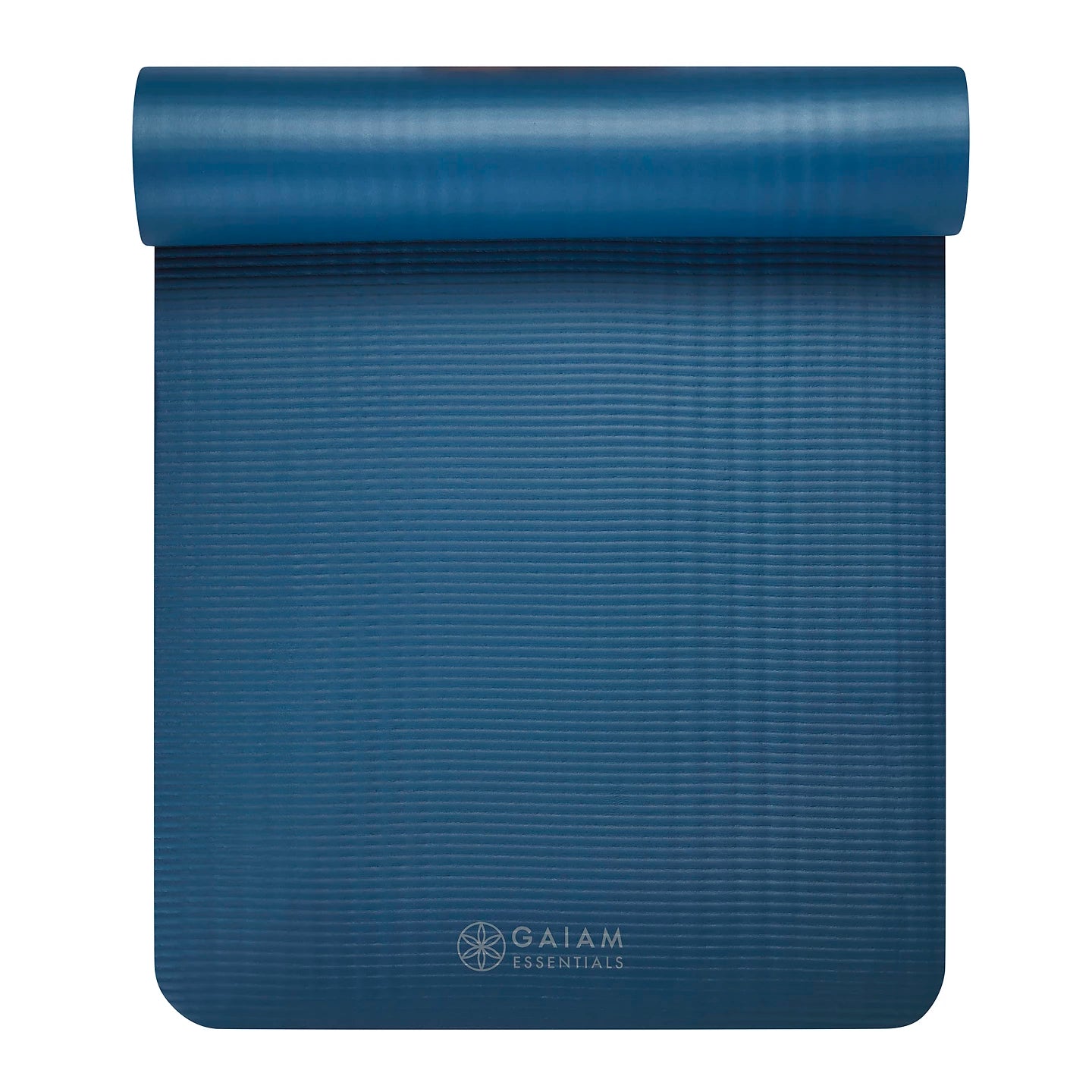 Gaiam Fitness mat- Στρώμα για Aerobic & Pilates + ιμάντας μεταφοράς δώρο - Navy.  10 mm  172 cm x 61 cm. - mykarma.gr