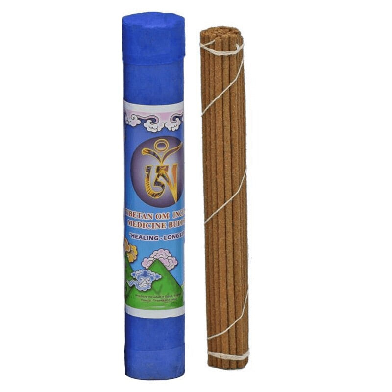 Tibetan OHM 'Medicine Buddha' Στικ -“Healing-Long Life” σε πολυτελή περίβλημα.Βάρος: 35 g  30 Στικ.Χρόνος καύσης για κάθε Στικ 45 λ - mykarma.gr
