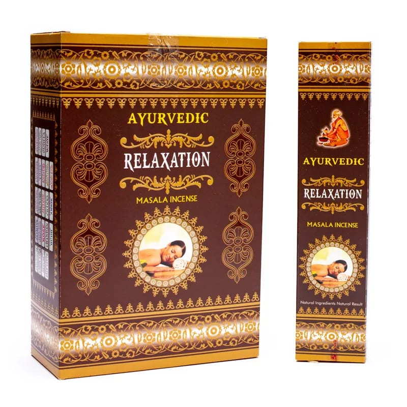 Αρωματικό Στικ Ayurvedic Masala Relaxation 10 g  15 Στικ. Χρόνος καύσης: ± 60 λεπτά ανά Στικ - mykarma.gr
