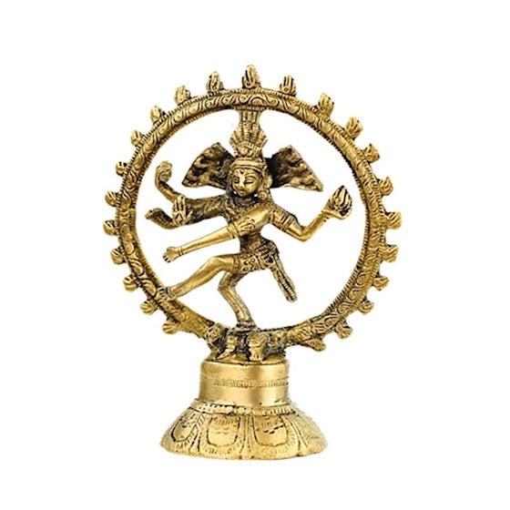 Shiva Nataraj - ορείχαλκος. Βάρος: 80 g. Διαστάσεις: 10 cm - mykarma.gr
