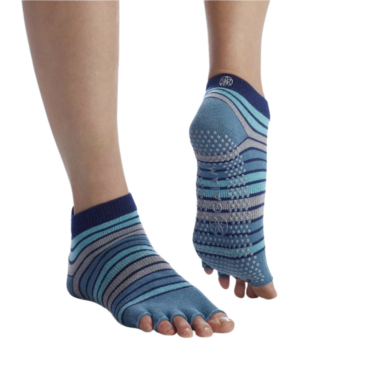 Gaiam Half Toe Grippy Socks | Αντιολισθητικές κάλτσες με ανοιχτά δάκτυλα-onesize - mykarma.gr