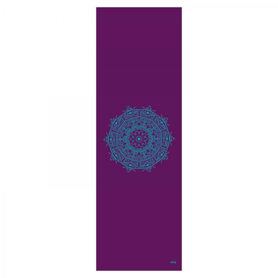 Bodhi στρώμα γιόγκα Leela με Mandala - aubergine/turquoise  183 x 60 cm, 4.5 mm - mykarma.gr