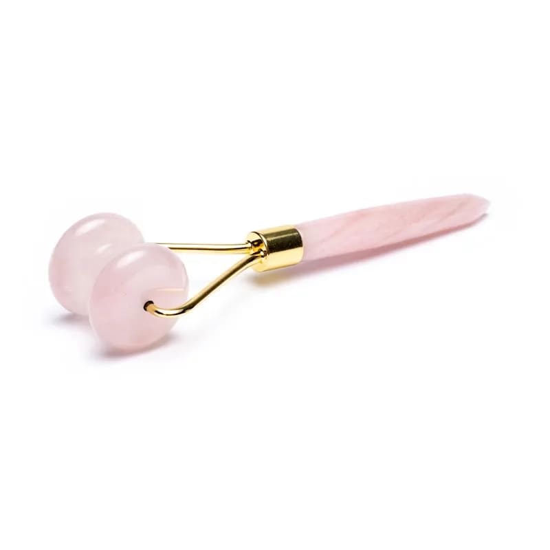 Rose Quartz Massage Roller - Ροζ Χαλαζίας κύλινδρος για μασάζ προσώπου. Διαστάσεις: 15 εκ.Βάρος: 60 γρ - mykarma.gr