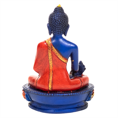 Medicine Buddha -Βούδας της Ιατρικής- πολύχρωμο.Βάρος: 343γρ. Μέγεθος 9x6x14cm - mykarma.gr