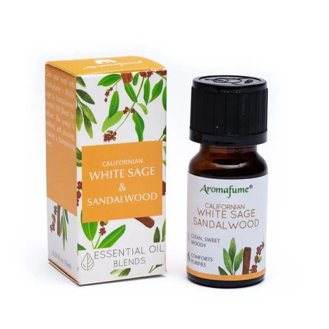 Θεραπευτικό μείγμα απο αιθέρια έλαια Φασκόμηλο & Σανδαλόξυλο(White Sage & Sandalwood) - 10 ml | Αιθέριο Έλαιο - mykarma.gr