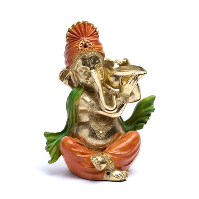 Άγαλμα Ganesh με Τρομπέτα - Θεός της Τύχης. Διαστάσεις: 25 x 20 x 13 εκ Βάρος: 1600 γρ - mykarma.gr