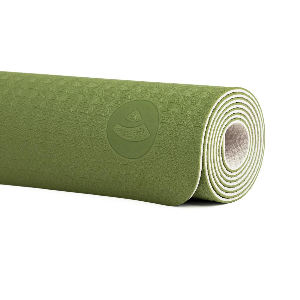 Bodhi Yoga Sets - Yoga Set Flow Olive Green/Sand - Στρώμα 183 x 60 cm 5 mm & 2 Block 22,8 x 15  x 7,6 cm & Ιμάντας 2,5 m x 3,8 cm - mykarma.gr
