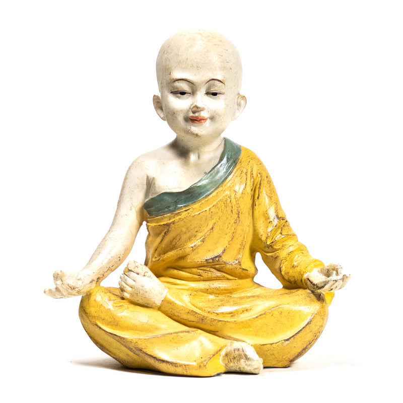 Yoga Μοναχός Ohm - πορτοκαλί .Βάρος: 300 g. Διαστάσεις: 13 × 8,5 × 14 cm. - mykarma.gr
