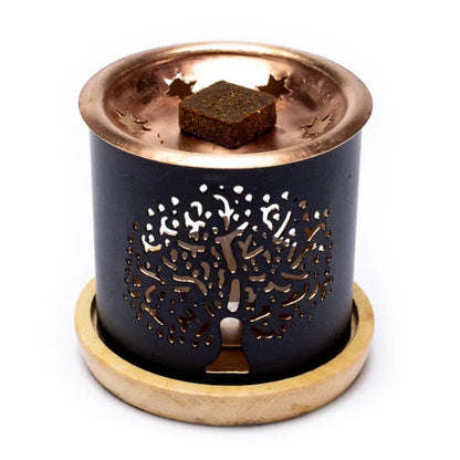 Σετ Aromafume Feng Shui :Καυστήρας Tree of Life + 5 x 3 τούβλα/θυμιάματα.Βάρος: 160 g - mykarma.gr